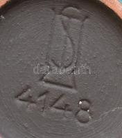 Német retró kerámia füles váza, jelzett, hibátlan, m: 26 cm