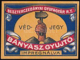 Besztercebányai bányász gyújtó címke