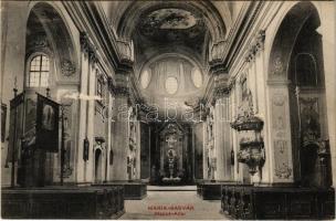 Sasvár, Mária Sasvár, Maria-Schlossberg, Sastín (Sasvár-Morvaőr, Sastín-Stráze); templom belső, főoltár / Haupt Altar / church interior, altar