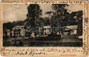 1902 Bártfa-fürdő, Bardejovské Kúpele, Bardiov, Bardejov; Erzsébet, Anna és Dr. Hintz lak, Viszontlátás villa. Divald Adolf 137. / villas (kopott sarkak / worn corners)
