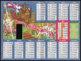 1929 május, Budapesti Nemzetközi Vásár francia nyelvű reklámkártyája