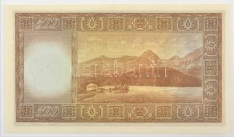 Csehszlovákia 1946. 500K három perforált lyuk "A 662617" T:UNC / Czechoslovakia 1946. 500 ...