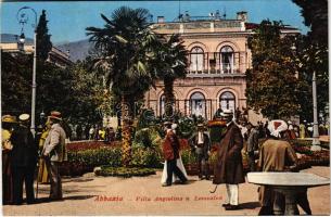 Abbazia, Opatija; Villa Angiolina und Lesesalon / villa and reading hall (fl)