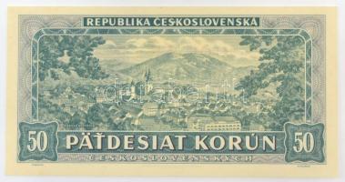 Csehszlovákia 1948. 50K három perforált lyuk "071231 A 17" T:UNC / Czechoslovakia 1948. 50...