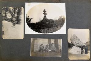 cca 1930-1950 főként a Velencei-tó környékén készült fotókat tartalmazó fotóalbum (valamint Tabán, v...