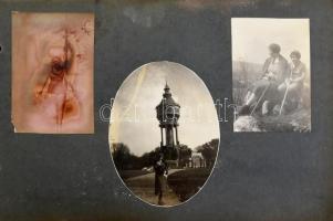 cca 1930-1950 főként a Velencei-tó környékén készült fotókat tartalmazó fotóalbum (valamint Tabán, v...