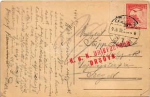 1916 Orsova, Fülöpp tábornok út, iparvasút a rakparton. Hutterer G. / street, industrial railway at ...