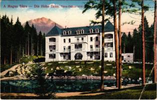 1915 Tátra, Magas-Tátra, Vysoké Tatry; Tátra Otthon szálloda / hotel (EB) + "K.u.k. Militarzensur Liptószentmiklós"