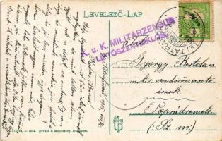 1915 Tátra, Magas-Tátra, Vysoké Tatry; Tátra Otthon szálloda / hotel (EB) + "K.u.k. Militarzens...