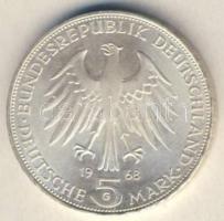 NSZK 1968. 5M Ag "Gutenberg" T:1