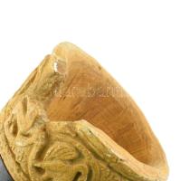 Lehel kürtje kerámia másolat, antikolt, 43,5 cm