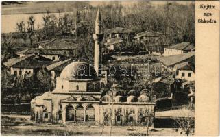 1917 Shkoder, Shkodra, Skadar, Skodra, Scutari, Skutari; mosque (EK) + "K.u.k. Etappenpostamt S...