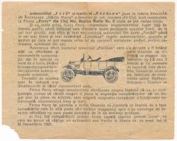 Románia / Kolozsvár 1925. sorsjegy 50L értékben T:VG sok lyuk, anyaghiány
Romania / Cluj 1925. &quo...