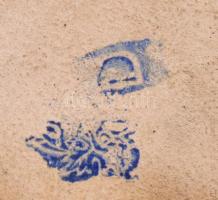 Bodrogkeresztúri maci, kézzel festett, jelzett, némi kopással, m: 15 cm