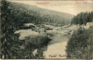 Tusnádfürdő, Baile Tusnad; Oltmenti részlet. Dragomán cég kiadása / Olt riverside (EK)