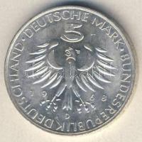 NSZK 1968. 5M Ag "Pettenkofer" T:1