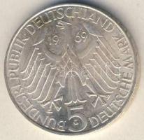 NSZK 1969. 5M Ag "Fontane" T:1