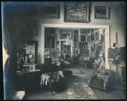 1910 gr Endrődy Sándor vépi kastélyának enteriőr fotói 4 db 24x16 cm megjelentek az Élet c. újságban