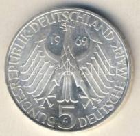 NSZK 1969. 5M Ag "Fontane" T:1