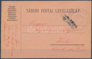 1915 Tábori posta levelezőlap / Field postcard S.M.S. Bodrog