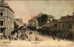 1904 Miskolc, Városház tér, üzletek, piac (fl)