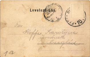 1904 Miskolc, Városház tér, üzletek, piac (fl)