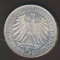 NSZK 1966. 5M Ag "Leibniz" T:1