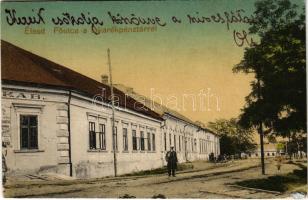 1924 Élesd, Alesd; Fő utca, takarékpénztár, Jakabfi Jakab üzlete / main street, savings bank, shop