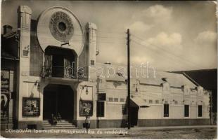 1942 Dombóvár, Ipartestület mozgószínháza és vendéglője, mozi. Moosz Alajos kiadása (kis szakadás / small tear)