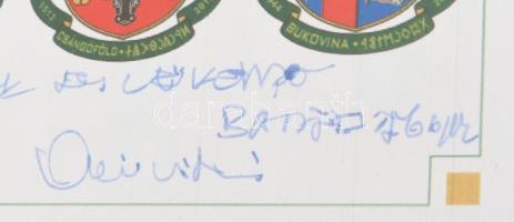 Csiksomlyó express plakát. Ismert emberek aláírásaival, Buzánszky Jenő, (Tőkés László?), Pécs L.Dáni...