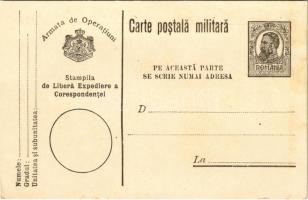 1917 Carte postala militara / Feldpostkarte / Román katonai tábori postai levelezőlap / WWI Romanian military field postcard (EK)