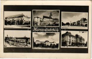 1944 Marosvásárhely, Targu Mures; mozaiklap / multi-view postcard (b)