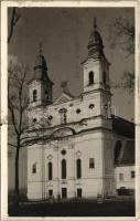 Csíksomlyó, Sumuleu Ciuc; Kegytemplom / pilgrimage church. Atelier Fotoblitz (Zarnesti) photo (fl)