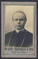 cca 1900 Sigismund von Ow. passaui püspök fotója / Photo of the bishop of Passau 6x10 cm