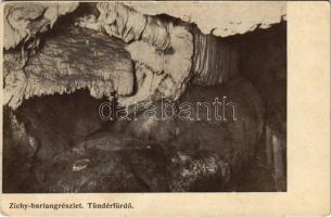 Rév, Körösrév, Vad, Vadu Crisului; Zichy barlang, Tündérfürdő, belső. EKE kiadása / cave, interior (EK)