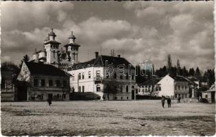 1942 Zilah, Zalau; utca, templom / street view, church. photo (EK)