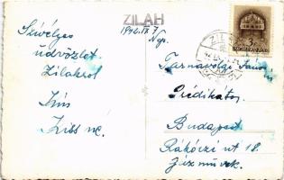 1942 Zilah, Zalau; utca, templom / street view, church. photo (EK)