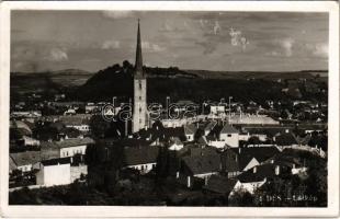 1940 Dés, Dej; látkép / general view. photo + "1940 Dés visszatért" So. Stpl. (EB)