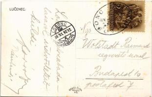 Losonc, Lucenec; utca / street view + "1938 Losonc visszatért" So. Stpl