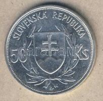 Szlovákia 1944. 50K Ag "5. Függetlenségi évforduló" T:2