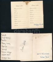 1880-1941 4 db különböző táncrend