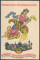 1940 Erdélyi nyereménykölcsön Szerencsés pénzelhelyezés reklám nyomtatvány 9x12 cm