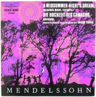 Mendelssohn, Budapest Philharmonic Orchestra Conducted By András Kórodi - A Midsummer Nights Dream Incidental Music, (Excerpts) Die Hochzeit Des Camacho, Overture. Vinyl lemez, LP, Stereo, Mono, Hungaroton - LPX 11482,Magyarország, 1971