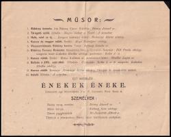 1903 Rahó, Táncmulatság meghívó, gyűrött