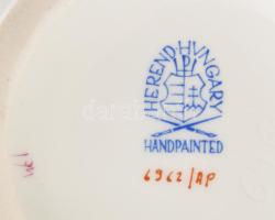 Herendi nagy méretű pur-pur Apponyi mintás, háncs nyomott váza, kopásokkal, jelzett. m: 23cm