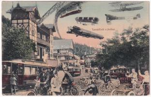 Tusnádfürdő, Baile Tusnad; a jövőben montázs. Dragoman S.J. kiadása / in the future montage (EK)