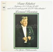 Franz Schubert, Leonard Bernstein, New Yorker Philharmoniker - Sinfonien Nr. 5 B-Dur D 485 Und Nr. 8 H-Moll Op. Posth. D 759 (Unvollendete). Vinyl lemez, LP, Stereo, CBS - 61691, Németország/Germany, 1976