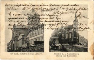1906 Przemysl, Gr. kath. Katedral Kirche / Kloster der Karmeliter / Cerkiew, Klasztor s.s. Karmelitanek / cathedral and cloister (fl)