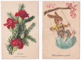 25 db MODERN magyar retro grafikai üdvözlő képeslap vegyes minőségben. Képzőművészeti Alap / 25 mode...