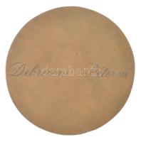 Lajos József (1936-) DN "A munkás évek emlékére" egyoldalas, öntött bronz plakett, hátolda...